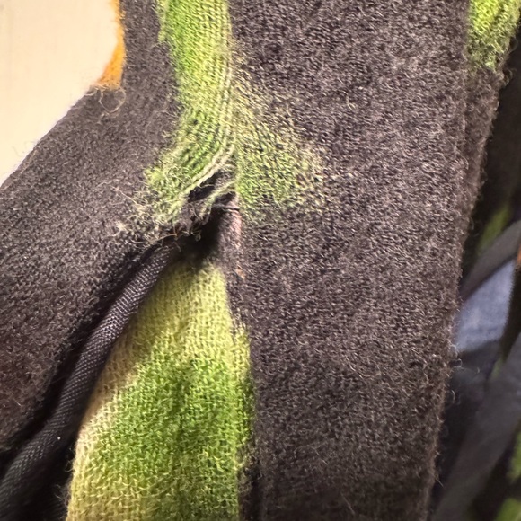 Free People Dress - Navy and Floral Wool - Medium - Picture 4 of 10